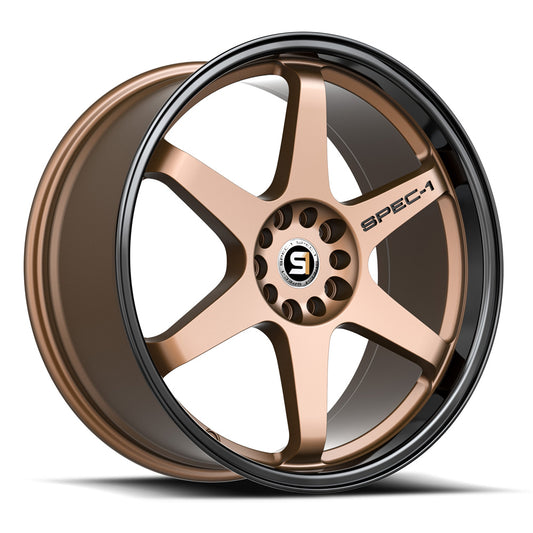 Spec-1 SPT-33 19x9.5 4X 5X Blank +42 Cb 73.1 Matte Bronze & Black Lip (No dual drill)