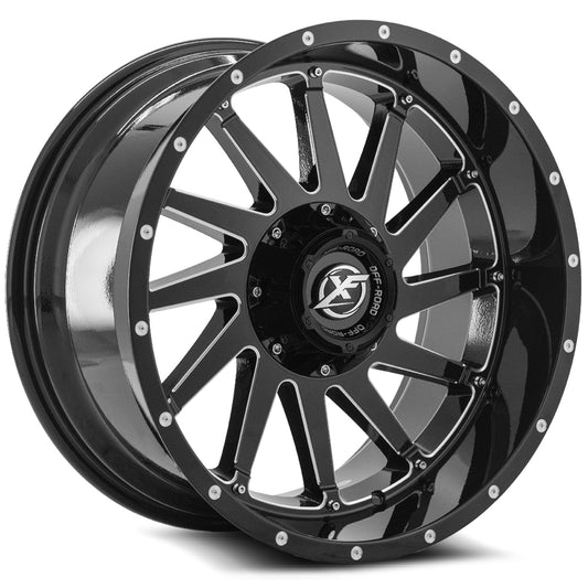 XF Off-Road XF-216 20x9 5x139.7 5x150 0 Cb 110.3 Gloss Black & Milled