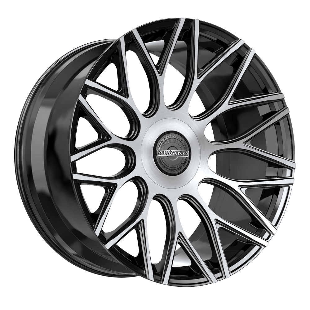 Arvano AXL-1 Andros 24x10 Blank +38 Cb 73.1 Gloss Black & Brushed
