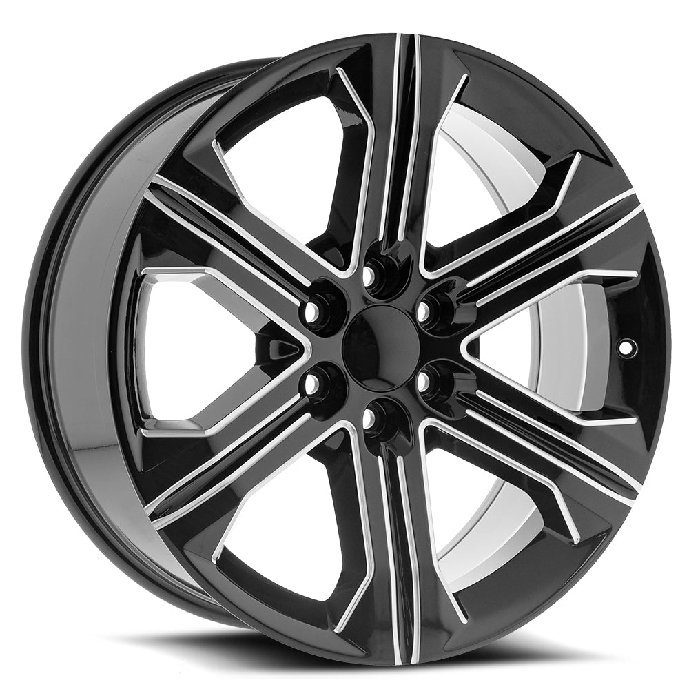 O.E. Revolution G-13 24X10 6X139.7 +31 Cb 78.1 Gloss Black & Machined