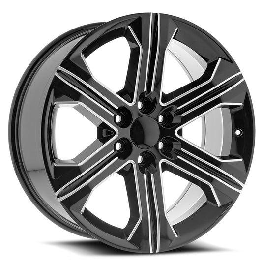 O.E. Revolution G-13 24X10 6X139.7 +31 Cb 78.1 Gloss Black & Machined