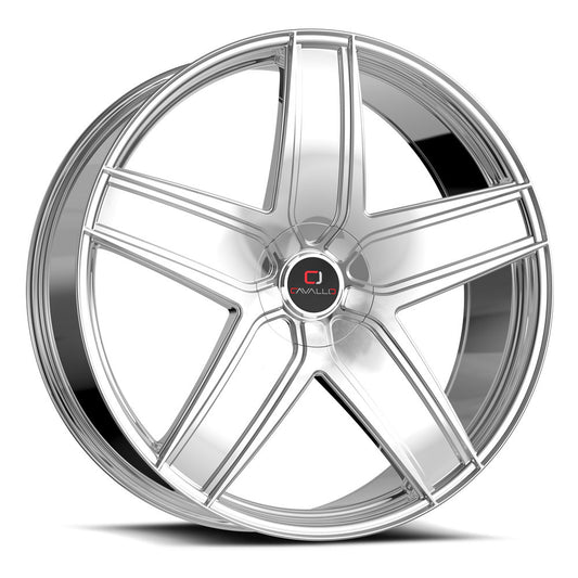 Cavallo Clv-31 22X8.5 5X110 5X114.3 +38 Cb 74.1 Chrome