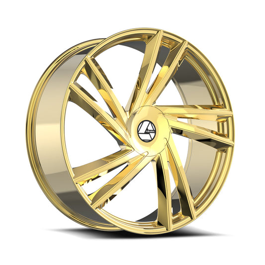 Azara AZA-529 22x9.5 5x 6x Blank +15 Cb 78.1 Nano Gold