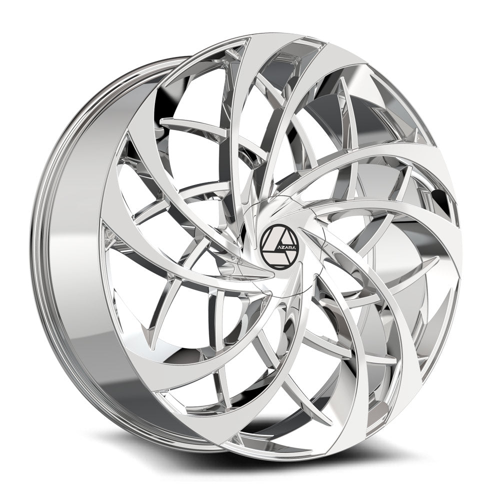 Azara AZA-540 22x8.5 5x114.3 5x120 +38 Cb 74.1 Nano Chrome