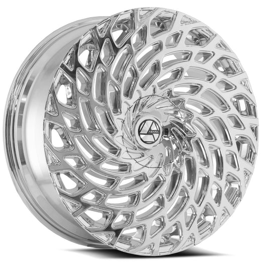 Azara AZA-523 28x9.5 5x 6x Blank +15 Cb 78.1 Chrome