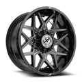 XF Off-Road XF-238 22x10 8x165.1 8x170 -18 Cb 125.2 Gloss Black & Milled
