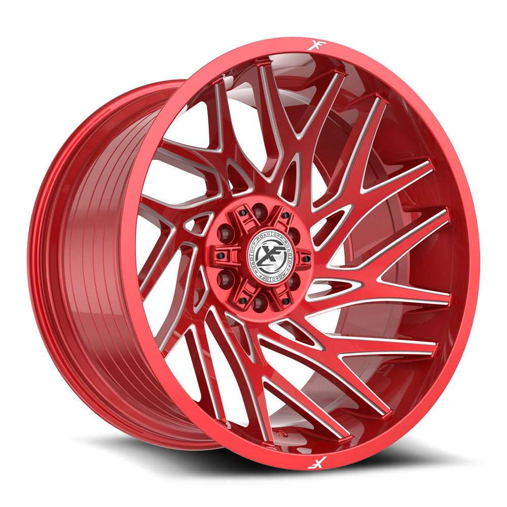 XF Off-Road XF-229 20x9 6x135 6x139.7 +12 Cb 106.4 Anodized Red & Milled