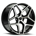 OE. Revolution Z28 20X10 5X120 +23 Cb 67 Gloss Black & Machined
