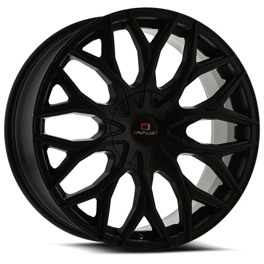 Cavallo CLV-37 20x8.5 6x135 6x139.7 +15 Cb 108.1 Satin Black