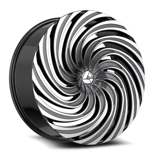 Azara AZA-535 24x9 5x115 5x120 +32 Cb 78.1 Gloss Black & Machined