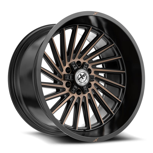 XF Off-Road XF-239 20X9 6X135 6X139.7 +12 Cb 106.4 Satin Black & Bronze Machined Double Dark Tint