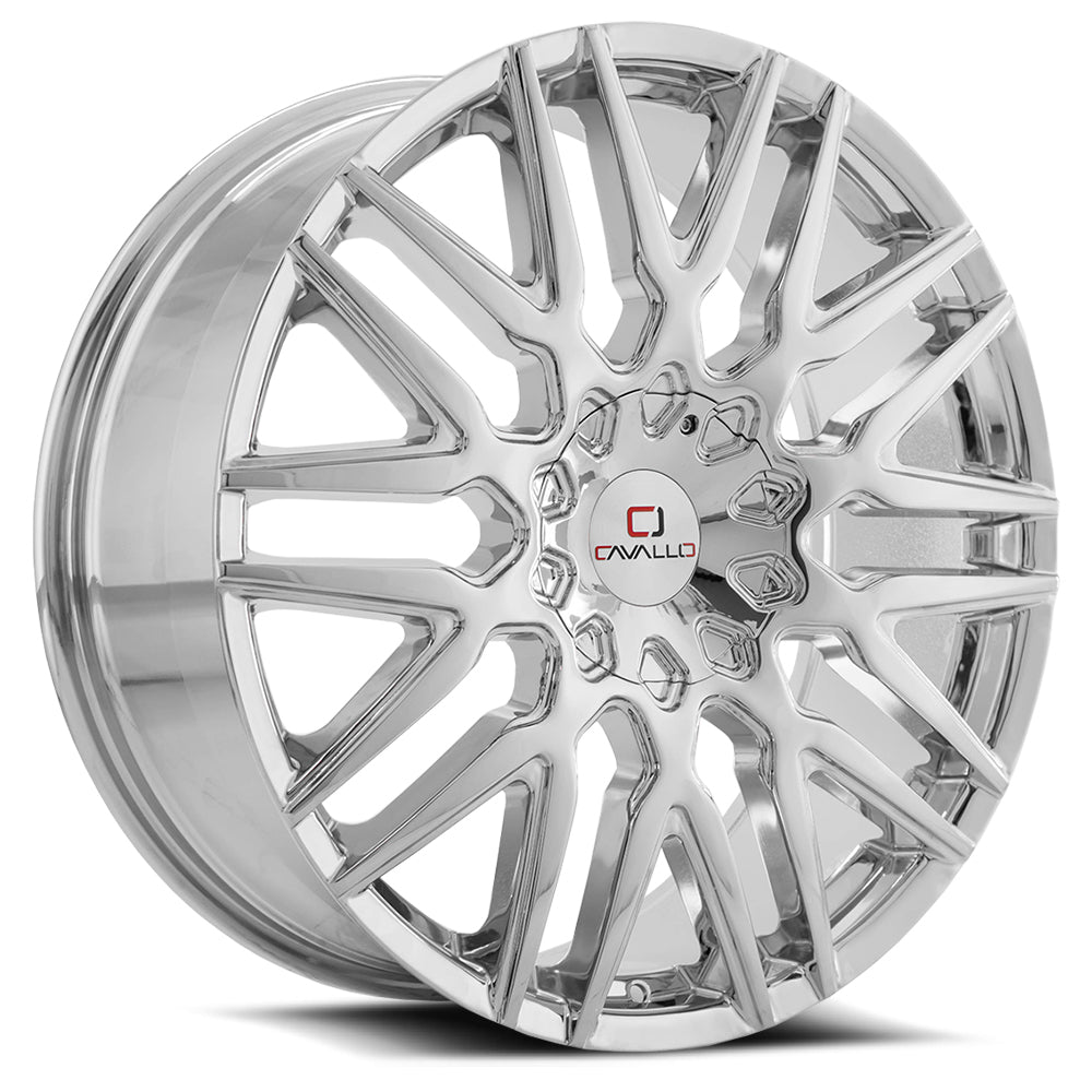 Cavallo Clv-24 22X8.5 5X114.3 5X120 +38 Cb 74.1 Nano Chrome
