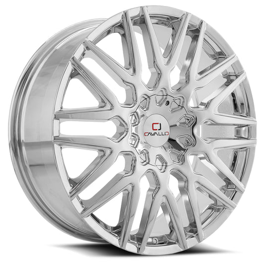 Cavallo Clv-24 22X8.5 5X114.3 5X120 +38 Cb 74.1 Nano Chrome