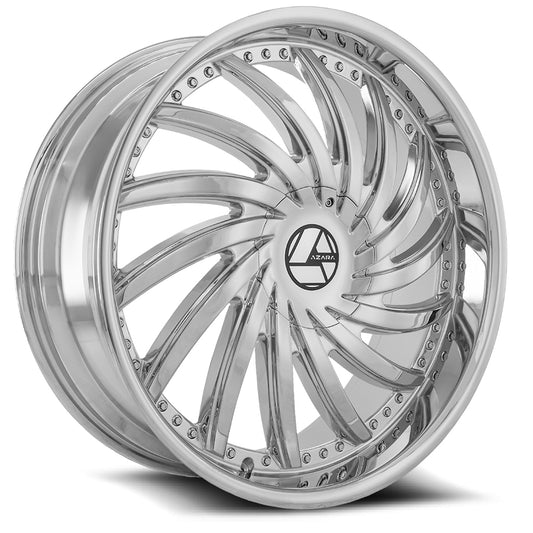 Azara AZA-508 24x9 6x135 6x139.7 +25 Cb 87.1 Nano Chrome