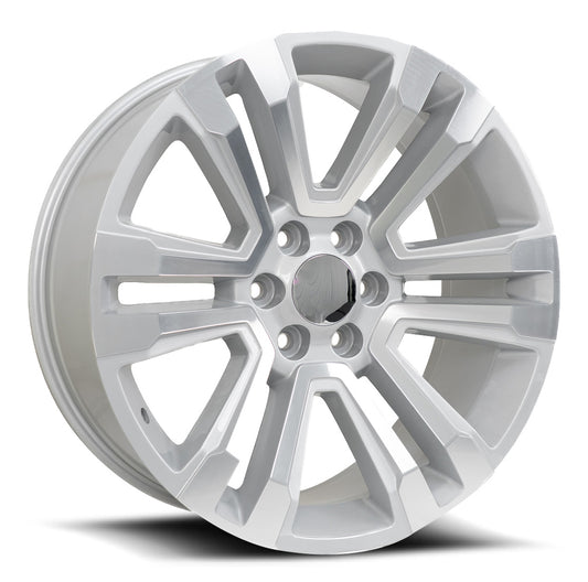 O.E. Revolution G-10 22X9 6X139.7 +31 Cb 78.1 Silver & Machined
