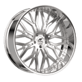 Amani Forged MAGNOLIA 26x9 Pocketed 5x blank +1 Cb 73.1 Brush Center Chrome Lip Standard Cap Flat