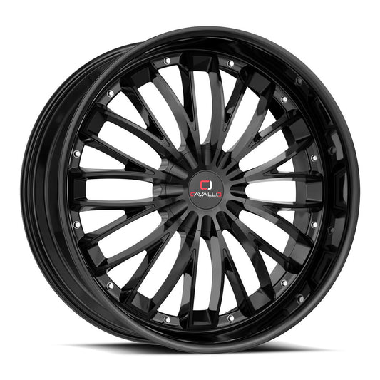 Cavallo CLV-42 18x8.0 4x100 4x114.3 +35 Cb 74.1 Gloss Black