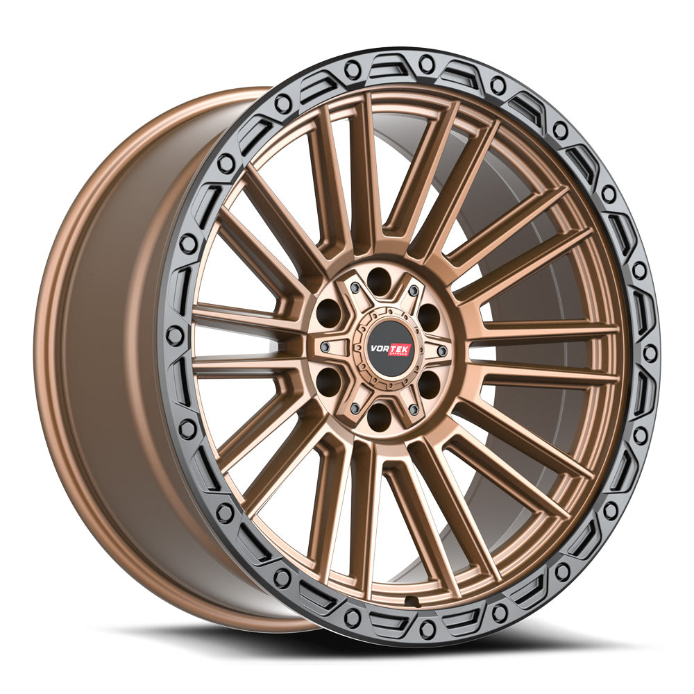 Vortek VRT-604 ZEUS 18x9 8x170 8x180 +18 Cb 125.1 Matte Bronze With Black Bead Ring