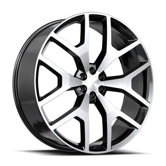 OE. Revolution G-04 28x10 6X139.7 +31 Cb 78.1 Gloss Black & Machined