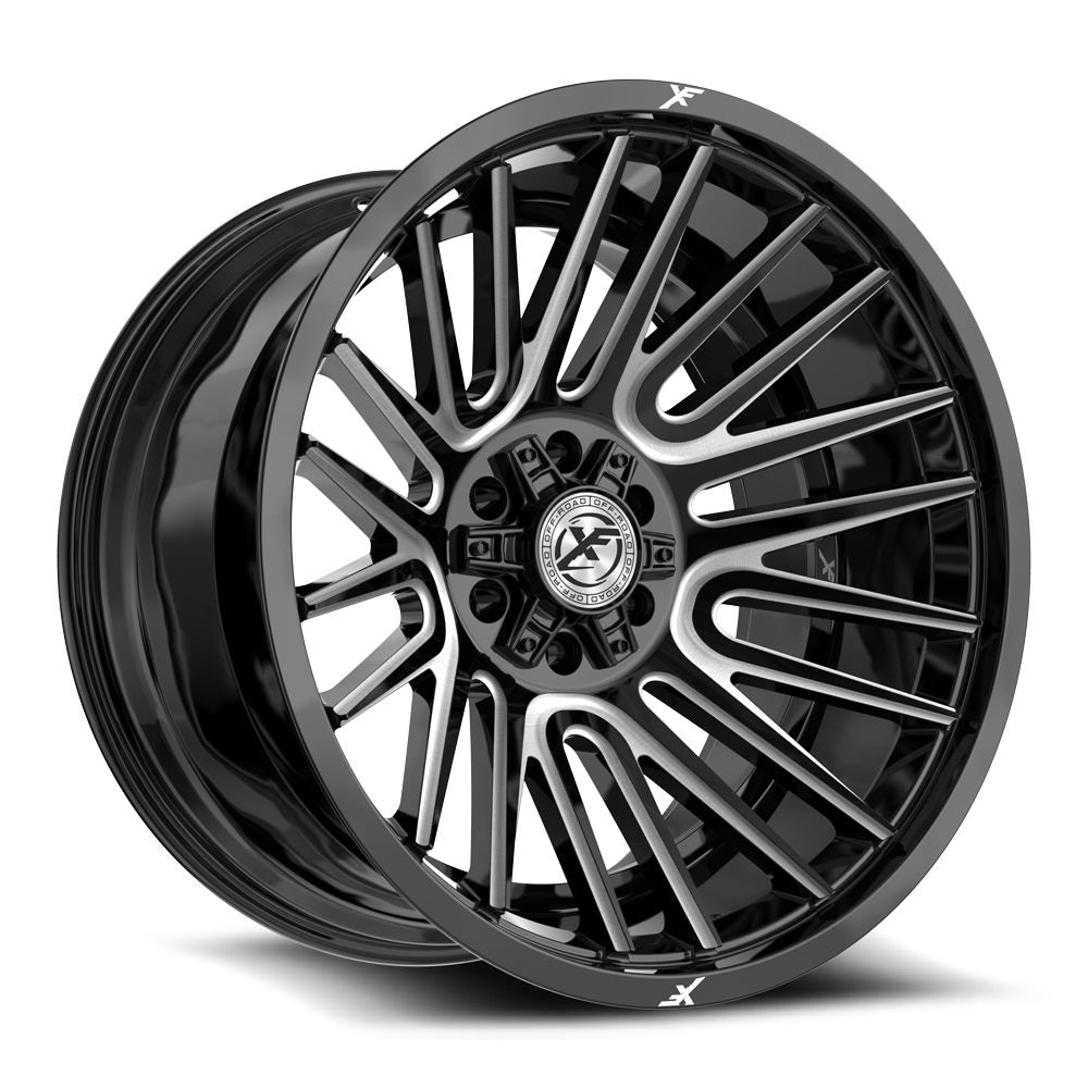 XF Off-Road XF-234 24x12 6x135 6x139.7 -44 Cb 106.4 Gloss Black & Milled
