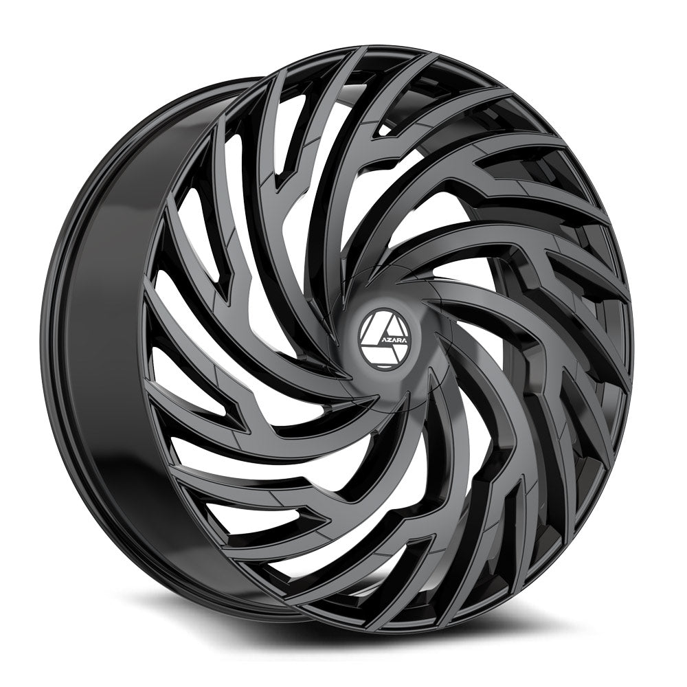 Azara AZA-536 26x9.5 5x 6x Blank +15 Cb 78.1 Gloss Black