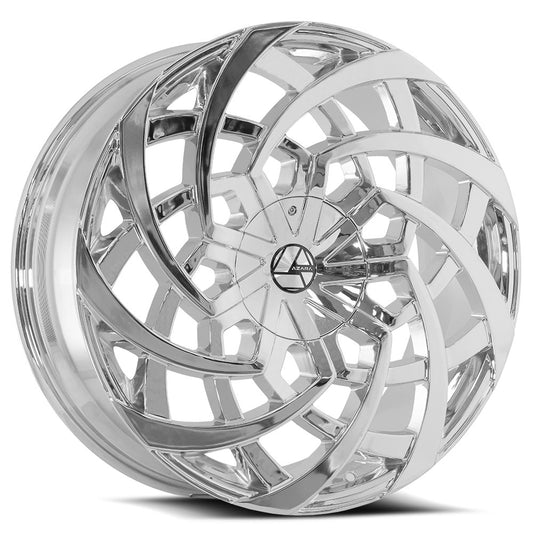Azara AZA-521 22X8.5 5X114.3 5X120 +38 Cb 74.1 Nano Chrome