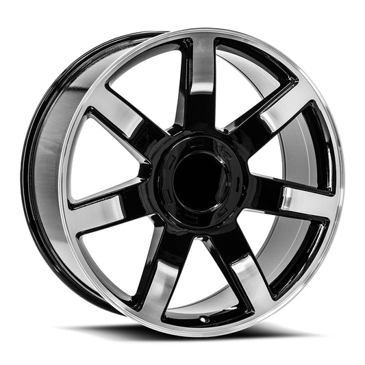 O.E. Revolution 122 24X10 6X139.7 +31 Cb 78.1 Gloss Black & Machined