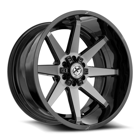 XF Off-Road XF-236 20x9 5x127 5x139.7 +12 Cb 78.1 Gloss Black & Brushed Double Dark Tint