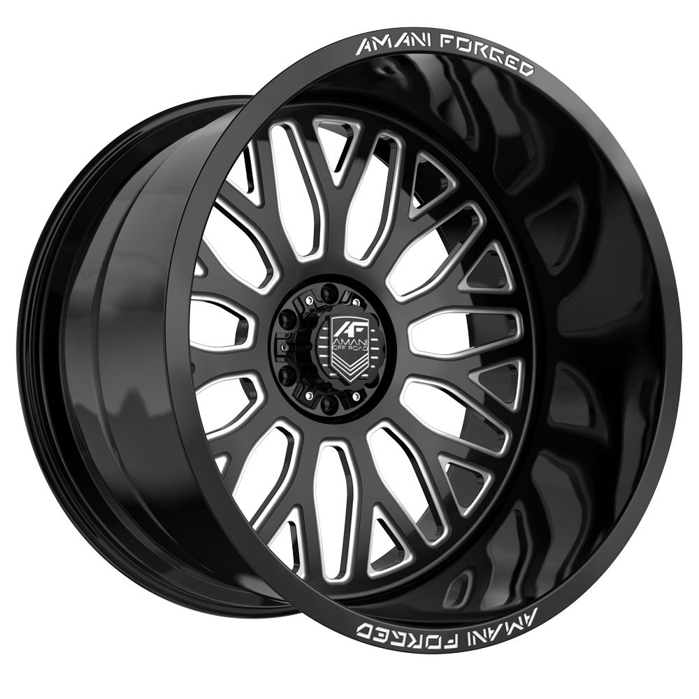 Amani SORLENO 26x16 8x blank -101 Cb 125.2 Gloss Black & Milled
