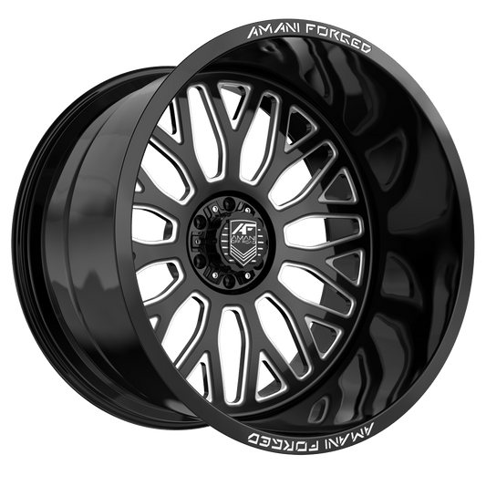 Amani SORLENO 26x16 8x blank -101 Cb 125.2 Gloss Black & Milled