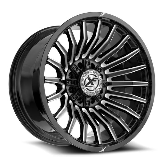 XF Off-Road XF-231 22x12 8x Blank -44 Cb 125.2 Gloss Black & Milled