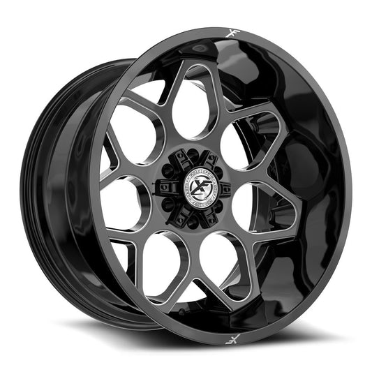 XF Off-Road XF-233 20x9 6x135 6x139.7 0 Cb 106.4 Gloss Black & Milled