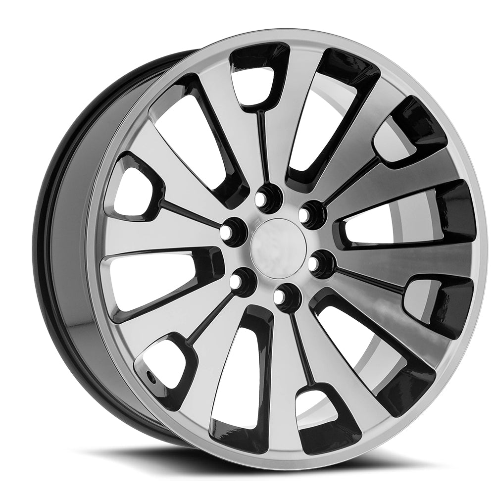 O.E. Revolution G-12 24X10 6X139.7 +31 Cb 78.1 Gloss Black & Machined