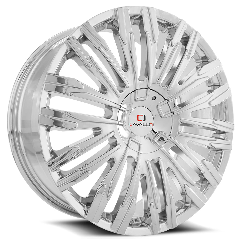 Cavallo Clv-28 22X9.5 5X115 5X139.7 +15 Cb 78.1 Chrome