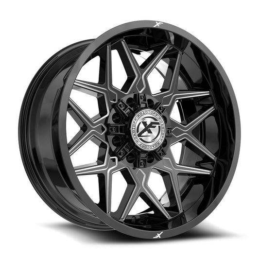 XF Off-Road XF-238 20x10 8x165.1 8x180 -12 Cb 125.2 Gloss Black & Milled