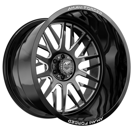 Amani DIRECTO-L 26x14 6x blank -76 Cb 78.1 Gloss Black & Milled