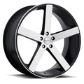 Cavallo CLV-5 20x8.5 5x Blank +35 Cb 74.1 Gloss Black & Machined