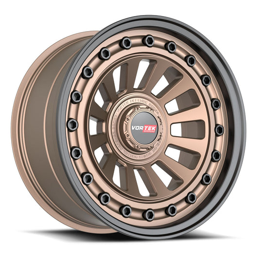 Vortek VRD-702 RADAR 20x9.5 6x135 6x139.7 +12 Cb 106.1 Matte Bronze With Black Bolts & Lip