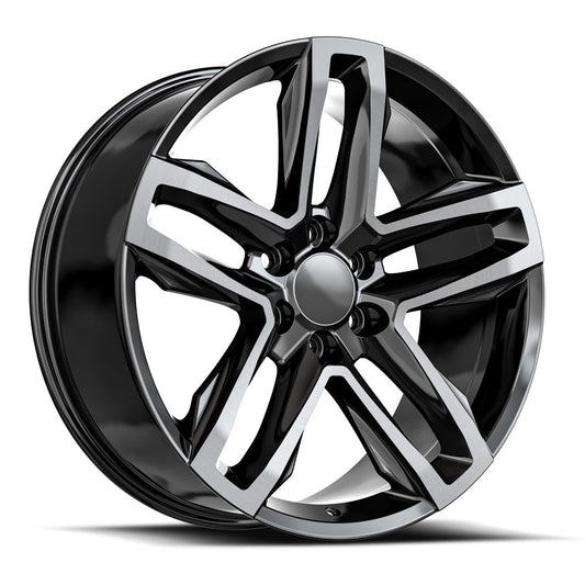 OE. Revolution C-24 22X9 6X139.7 +24 Cb 78.1 Gloss Black & Machined With Dark Tint