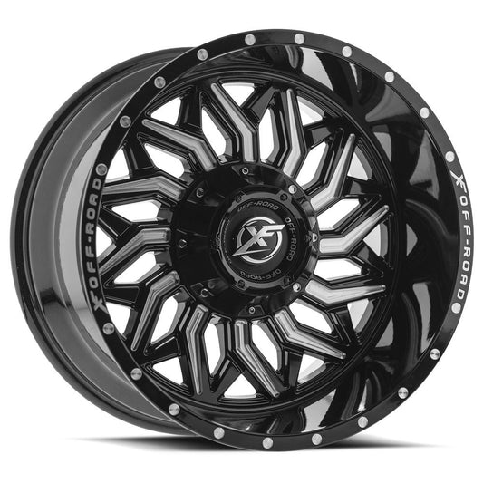 Xf Off-Road Xf-228 20X12 5X114.3 5X127 -44 Cb 78.1 Gloss Black & Milled