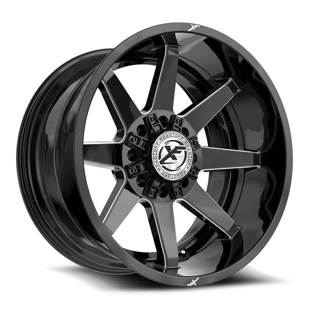 XF Off-Road XF-236 20x9 8x165.1 8x170 +12 Cb 125.2 Gloss Black & Milled