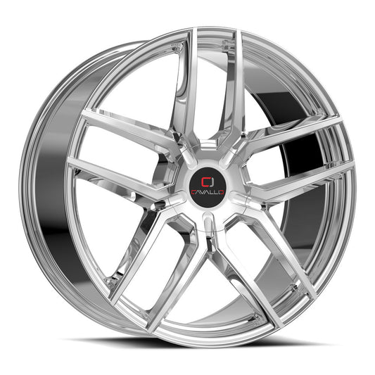 Cavallo CLV-55 18x8.0 5x114.3 5x120 +35 Cb 74.1 Nano Chrome