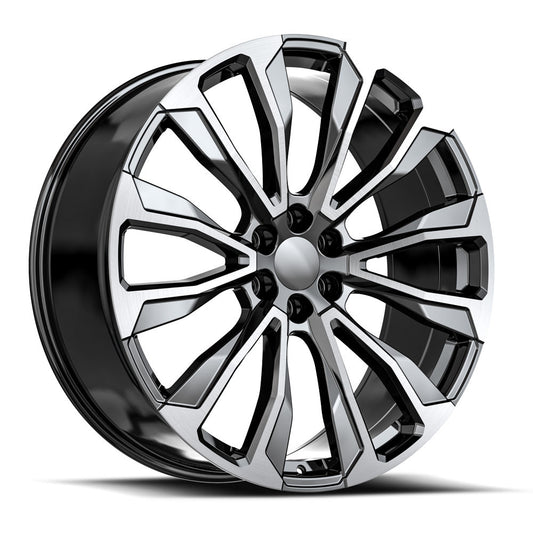 OE. Revolution G-31 24X10 6X139.7 +31 Cb 78.1 Gloss Black & Machined