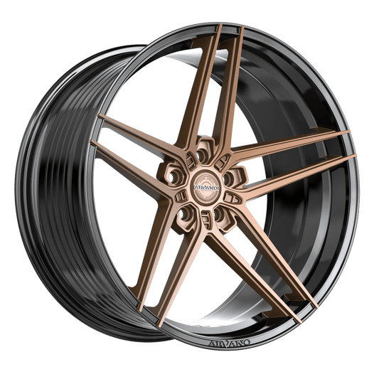 Arvano AV-52 Arezzo 20x9 5x Blank +15 Cb 66.56 Matte Bronze & Gloss Black