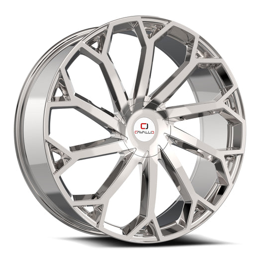 Cavallo CLV-51 22x8.5 5x112 5x114.3 +38 Cb 74.1 Nano Chrome