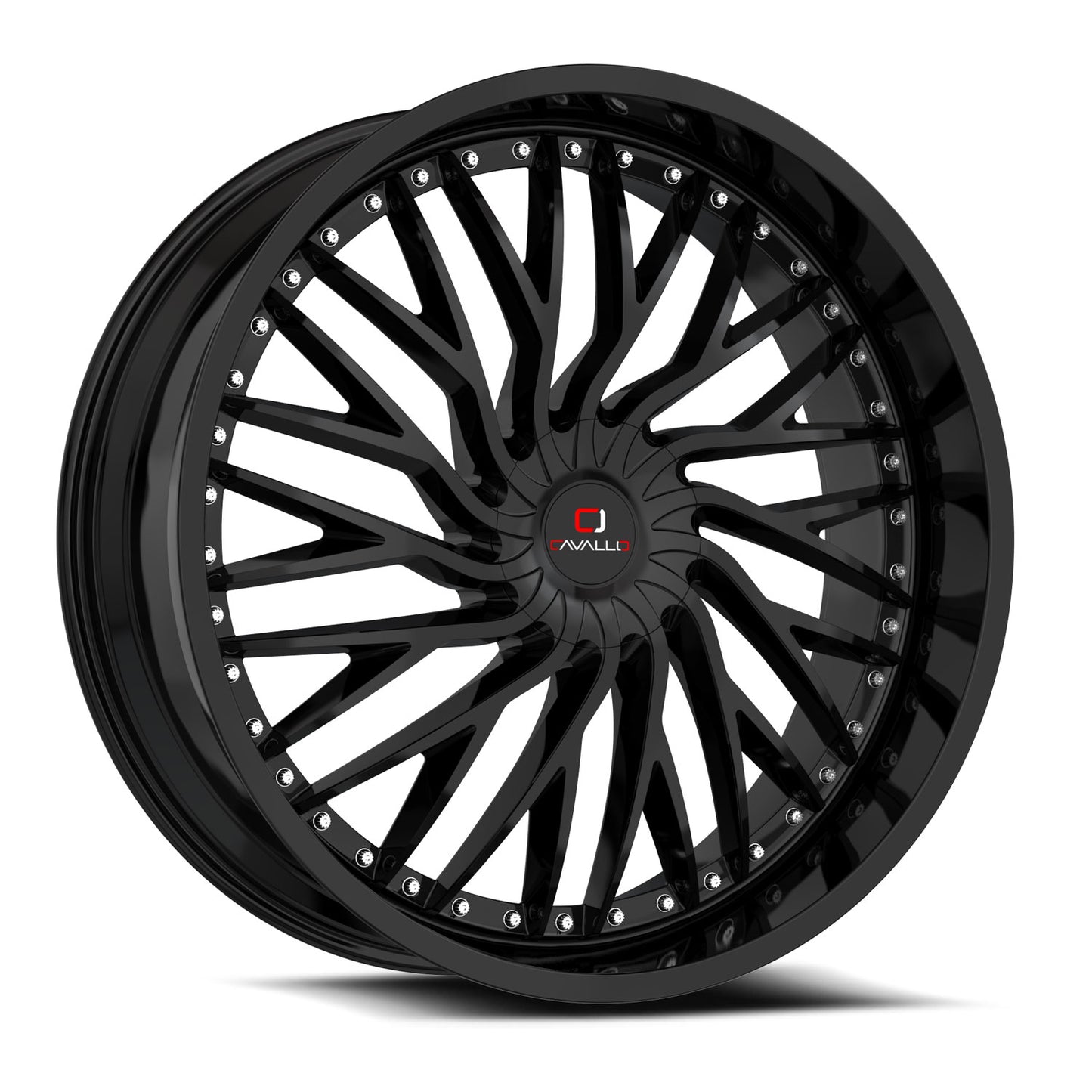Cavallo CLV-43 22x8.5 5x114.3 5x120 +38 Cb 74.1 Gloss Black
