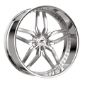 Amani Forged DRIFT 24x9 5x Blank +1 Cb 73.1 Brush Center Chrome Lip Standard Cap Flat