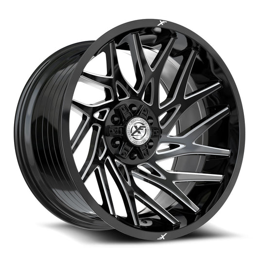 XF Off-Road XF-229 22x10 6x135 6x139.7 -18 Cb 106.4 Gloss Black & Milled