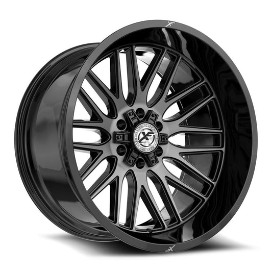 XF Off-Road XF-240 24x14 6x135 6x139.7 -76 Cb 106.4 Gloss Black & Brushed Double Dark Tint