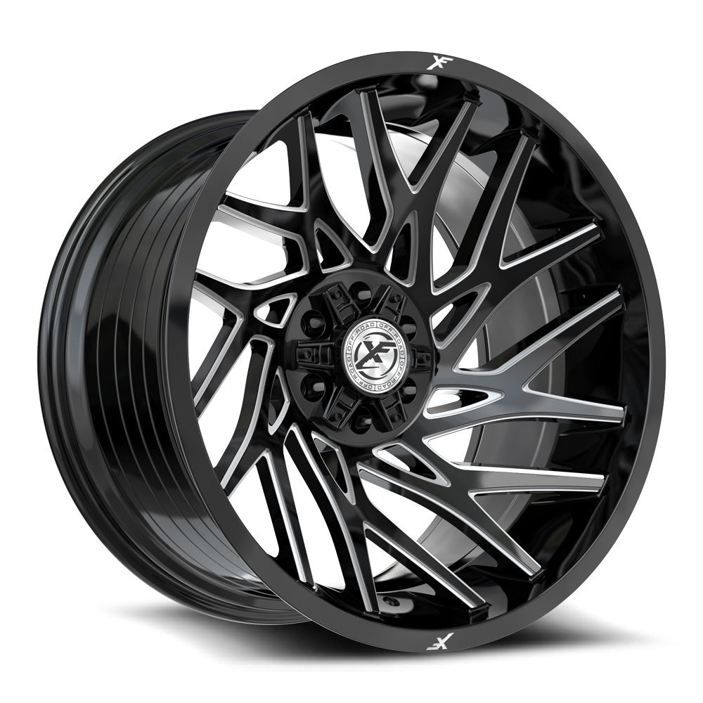 XF Off-Road XF-229 20x9 5x127 5x139.7 +12 Cb 78.1 Gloss Black & Milled